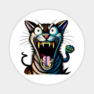 Cat scream Magnet